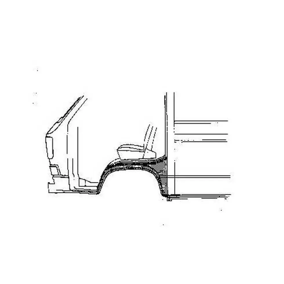 Aile avant gauche pour Transporter T3, 79 ->92