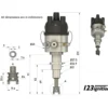 Allumage électronique à dépression pour Renault 16 et Alpine 1600 (09/1968- 12/1979)