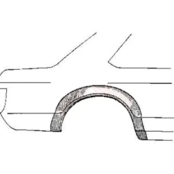 Arc d'aile arrière droite pour Opel Manta A (1970-1975)
