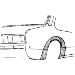 Arc d'aile arrière droite pour Opel Kadett C (1973-1979)