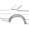 Arc d'aile arrière droit pour Opel Manta B (1975-1988)