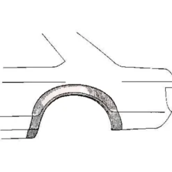 Arc d'aile arrière gauche pour Opel Manta A (1970-1975)