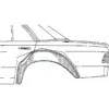 Arc d'aile intérieur arrière gauche pour Mercedes W123
