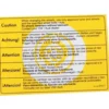 Autocollant d'information de changement de pneu pour VOLKSWAGEN Combi Split (1950-07/1967)