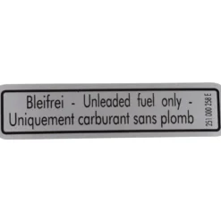 Autocollant uniquement carburant sans plomb pour VOLKSWAGEN Combi Split (1950-07/1967)