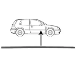 Baguette de porte droite pour Golf 4 Berline 3 portes