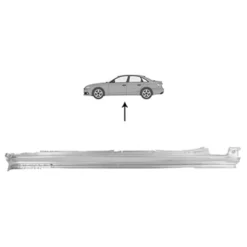 Bas de caisse gauche pour Audi A4 (B7)