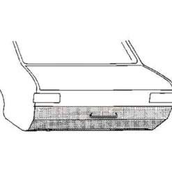 Bas de face arrière pour Opel Ascona A (1970-1975)