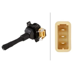 Bobine d'allumage Hella pour Bmw Série 5 E34 Berline et Touring (05/1990-06/1996)
