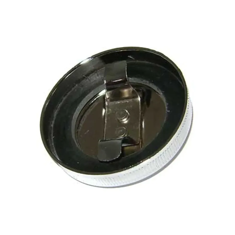 Bouchon plat Chromé type origine sur remplissage d'huile pour Volkswagen Cox, Karmann & Combi