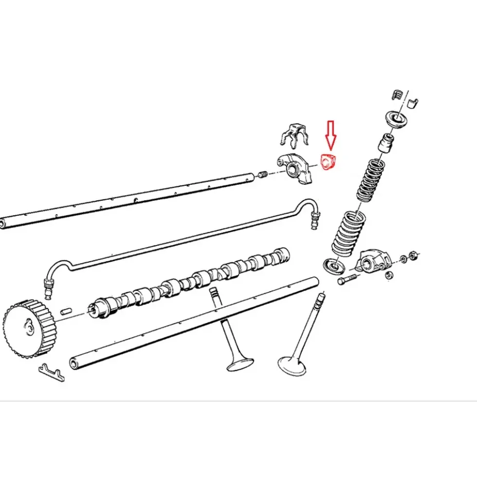 Bouchon sur axes de culbuteurs FEBI pour BMW Série 3 E21 (07/1977-12/1982) - moteur M20