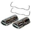 Cache-culbuteurs & clips Chromés pour moteur Type 1 - par 2