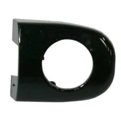 Cache noir avec trou de barillet pour poignée de porte