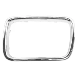 Cadre chromé gauche sur grille de calandre large 55cm pour BMW Série 5 E34 Berline Touring V8 phase 1 (-03/1994) et phase 2 (04/1994-) - côté conducteur