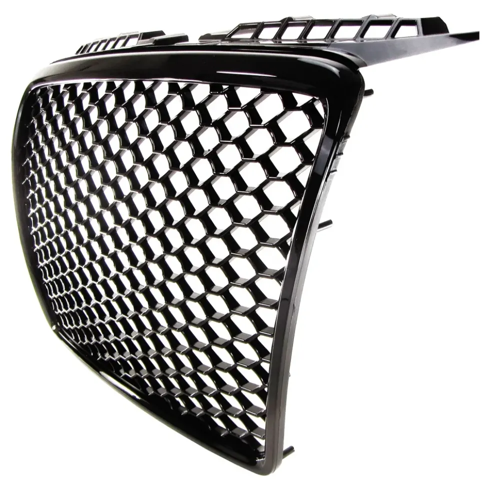 Calandre nid d'abeille noir brillant pour Audi A3 8P 2005 à 2008