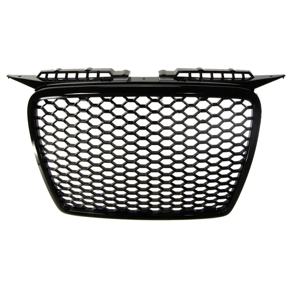 Calandre nid d'abeille noir brillant pour Audi A3 8P 2005 à 2008