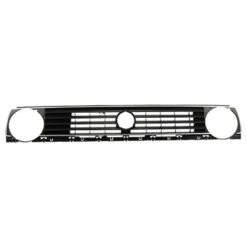Calandre 2 phares 5 barrettes pour Volkswagen Golf 2 avec liseré gris argenté