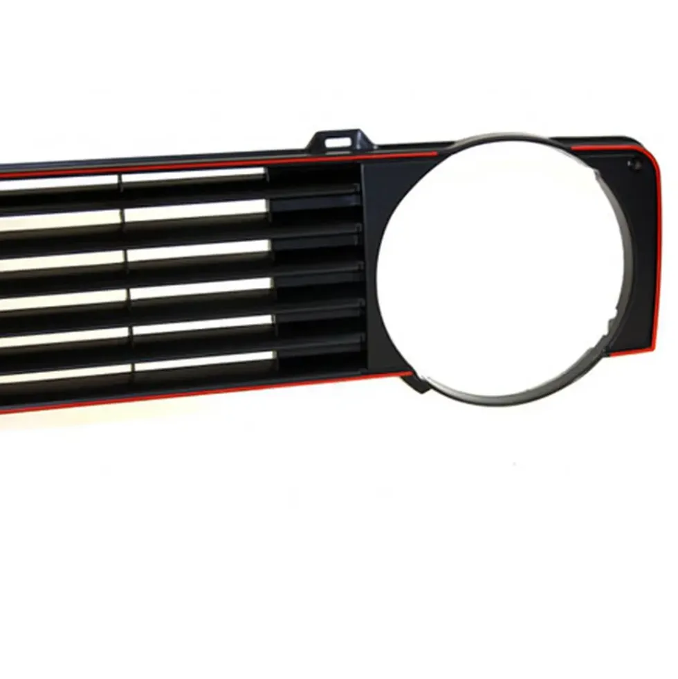 Calandre sans sigle 2 phares pour VW Golf 1 avec liseré rouge