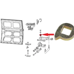 Came levier de mécanisme de porte coulissante pour VOLKSWAGEN Transporter T25 (05/1979-07/1984)