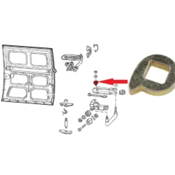 Came levier de mécanisme de porte coulissante pour VW Combi Bay Window