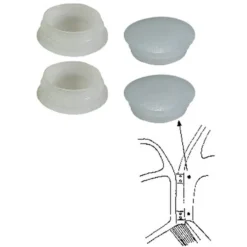 Capuchon blanc cache vis de charnières blanc pour VOLKSWAGEN Coccinelle (08/1960-)