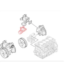 Carter avec calorstat 105°C pour BMW série 1 E81-E82-E87-E88 118i et 120i