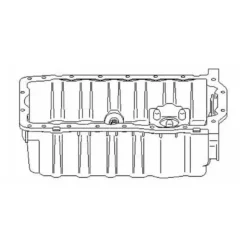 Carter d'huile avec trou de sonde pour Audi A3 (8P) 1.9 et 2.0 TDi
