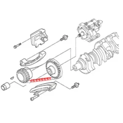 Chaîne de distribution bas moteur FEBI pour BMW Série 5 E39 Berline et Touring 525d 530d (12/1997-09/2003) - moteurs M57D25 M57D30