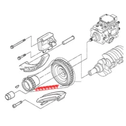 Chaîne double de distribution bas moteur FEBI pour BMW Série 5 E39 Berline et Touring 520d (06/1999-09/2003) - moteur M47D20