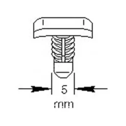 Clip de fixation pour joint de capot avant de VOLKSWAGEN LT (05/1996-07/2006)