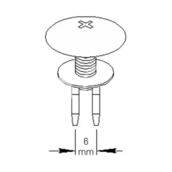 Clip de maintien intérieur pour pare-pluie de baie de pare-brise pour Golf 3, Golf 3 Cabriolet, Golf 4 Cabriolet et Vento