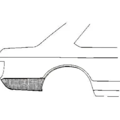 Coin d'aile arrière droite pour Opel Ascona A (1970-1975)