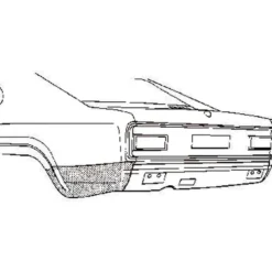Coin d'aile arrière gauche pour Ford Capri 2 et 3 (1974-1986)