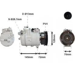 Compresseur de climatisation pour BMW E39 motorisations Diesel