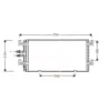 Condenseur de climatisation pour VW Transporter T4 en 680x310mm