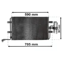 Condenseur de climatiseur pour Golf 4 et New Beetle