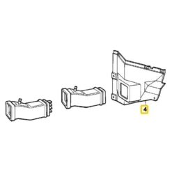 Conduite d'air avant gauche pour Bmw Série 3 E30 (09/1987-02/1994) - Phase 2