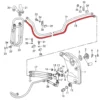 Conduite d'alimentation d'huile au radiateur pour Porsche 911 type F (1973)