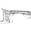 Contre aile avant droite pour Mercedes W123