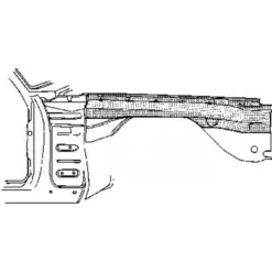 Contre aile avant droite pour Mercedes W123
