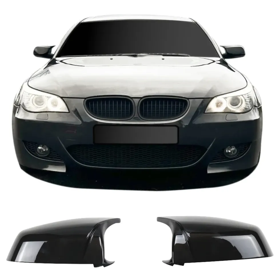 Coques de rétroviseurs type design pour Bmw Série 5 E60 Berline et E61 Touring (07/2007-12/2009) - Phase 2 Lci