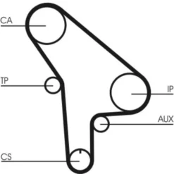 Courroie de distribution Continental pour Bmw Série 5 E28 (10/1982-12/1987)