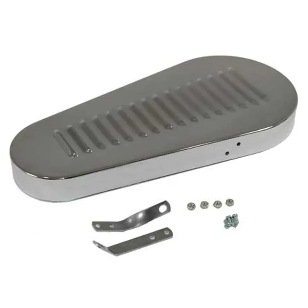 Couvre-courroie chromé à louvers pour Buggy