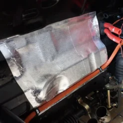Écran thermique THERMO RACING en tissu de verre aluminisé 1000°C autocollant, 1 m2
