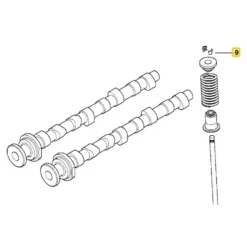Demi segment d'arrêt de soupape FEBI pour Bmw Série 7 E38 (07/1993-07/2001)