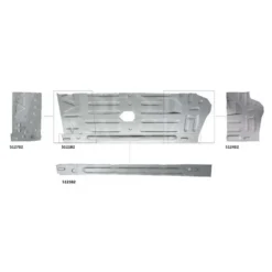 Dessous de plancher arrière droit pour Renault 4 (10/1961-12/1993)