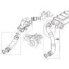 Durite d'admission d'air sur vanne EGR pour BMW E60/E61