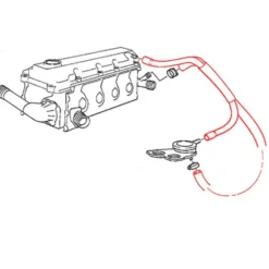 Durite d'eau et de reniflard FEBI pour Bmw Série 3 E46 (04/1997-03/2002) - M43