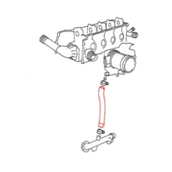 Durite d'eau sur raccord pour BMW E36 jusqu'au ->07/94