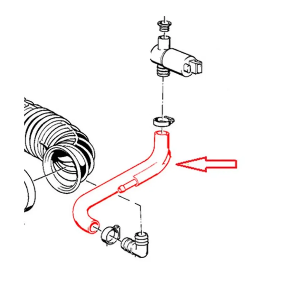 Durite de régulateur de ralenti et d'eau pour BMW E30 M40